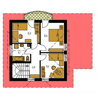 Floor plan of second floor - PREMIER 62